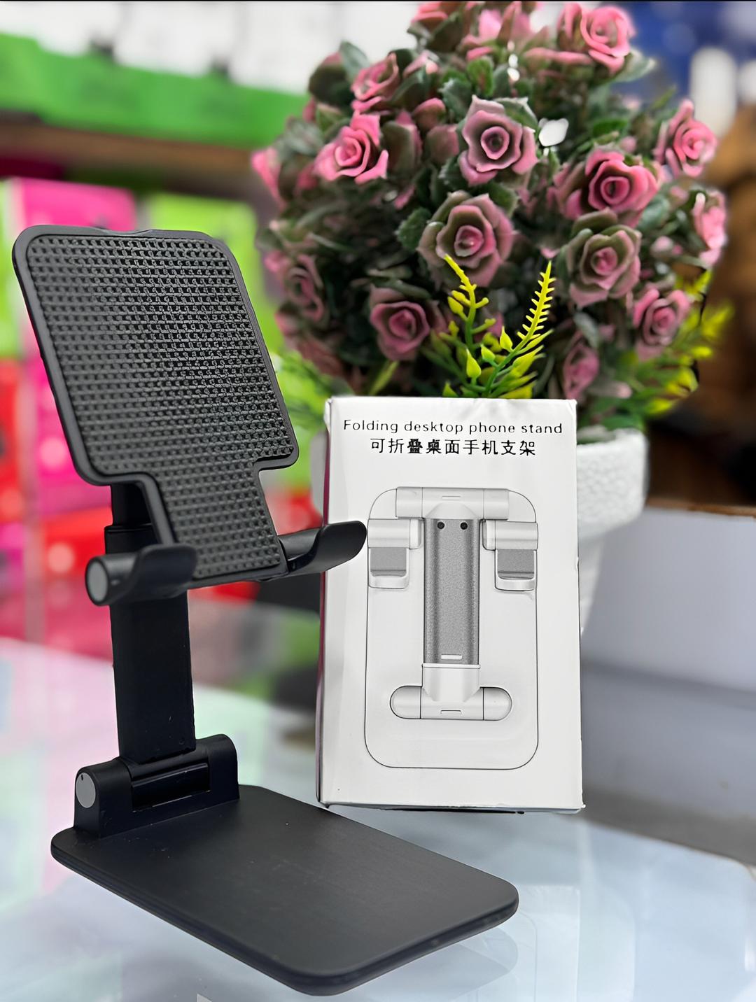 Foldable & Adjustable Mobile & Tablet Stand | Flexible Desktop Mount & Lazy Bracket Holder