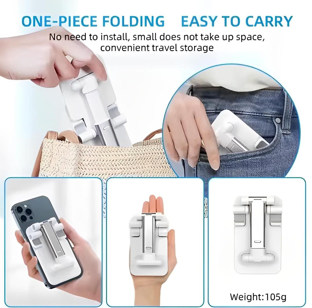 Foldable & Adjustable Mobile & Tablet Stand | Flexible Desktop Mount & Lazy Bracket Holder