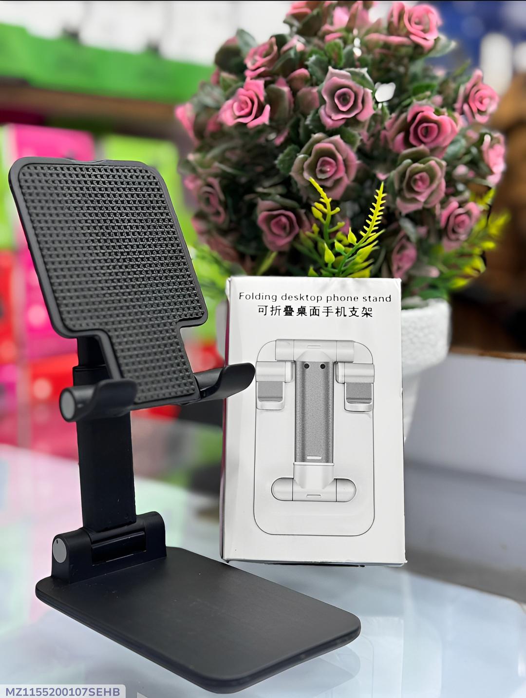 Foldable & Adjustable Mobile & Tablet Stand | Flexible Desktop Mount & Lazy Bracket Holder
