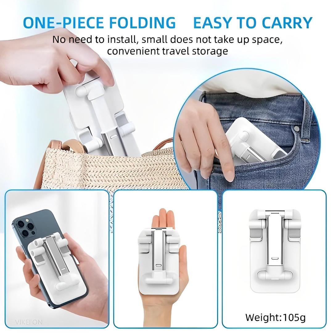 Foldable & Adjustable Mobile & Tablet Stand | Flexible Desktop Mount & Lazy Bracket Holder