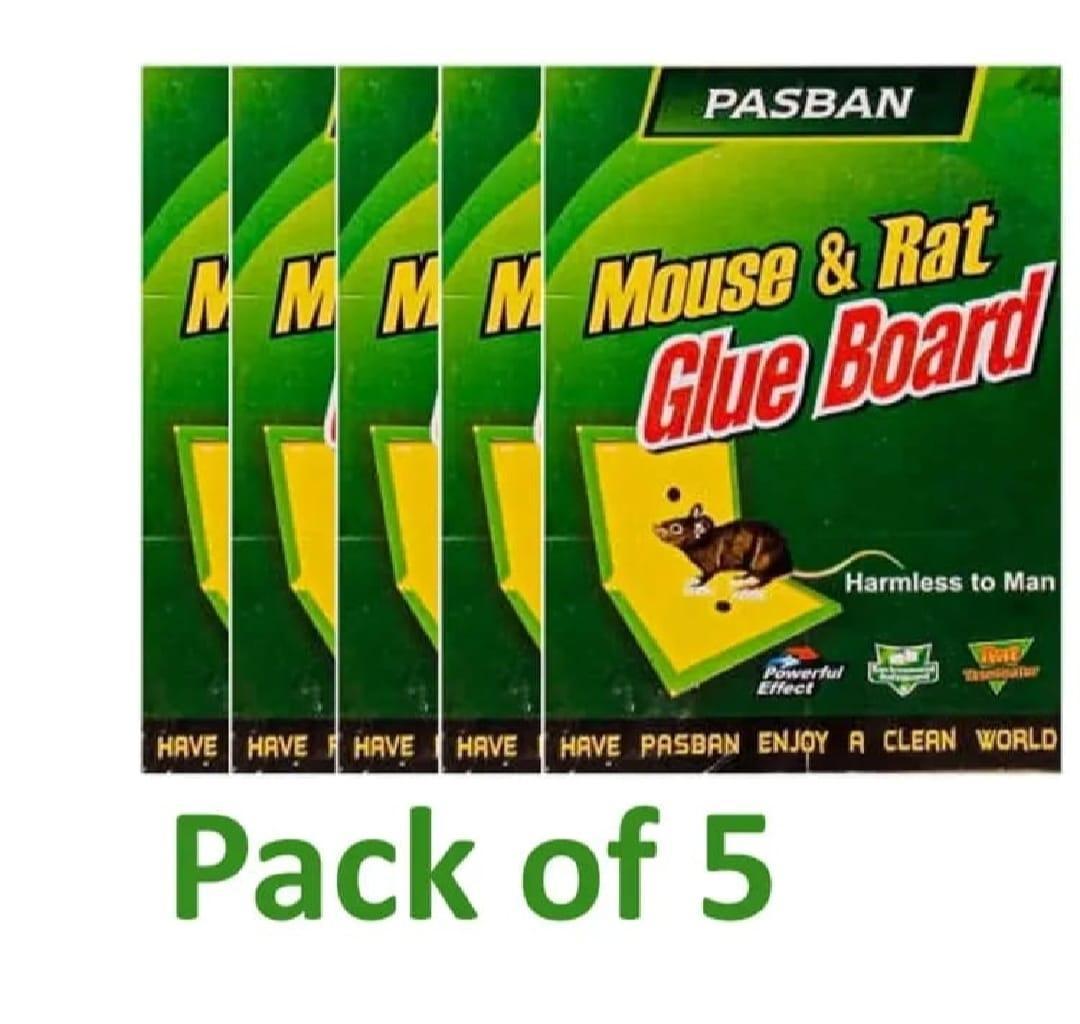 Mouse Glue Trap - Mouse Glue Board - Rat Killer Trap - Rat Killer Glue Book - (Pack Of 5 )