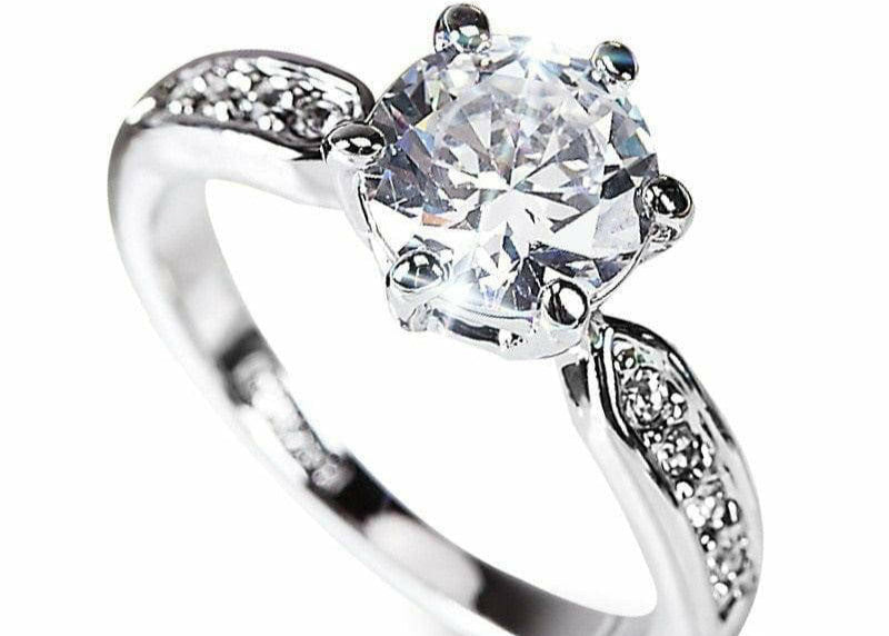 imported Zircon Ring Adjustable