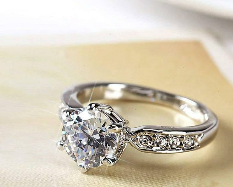 imported Zircon Ring Adjustable
